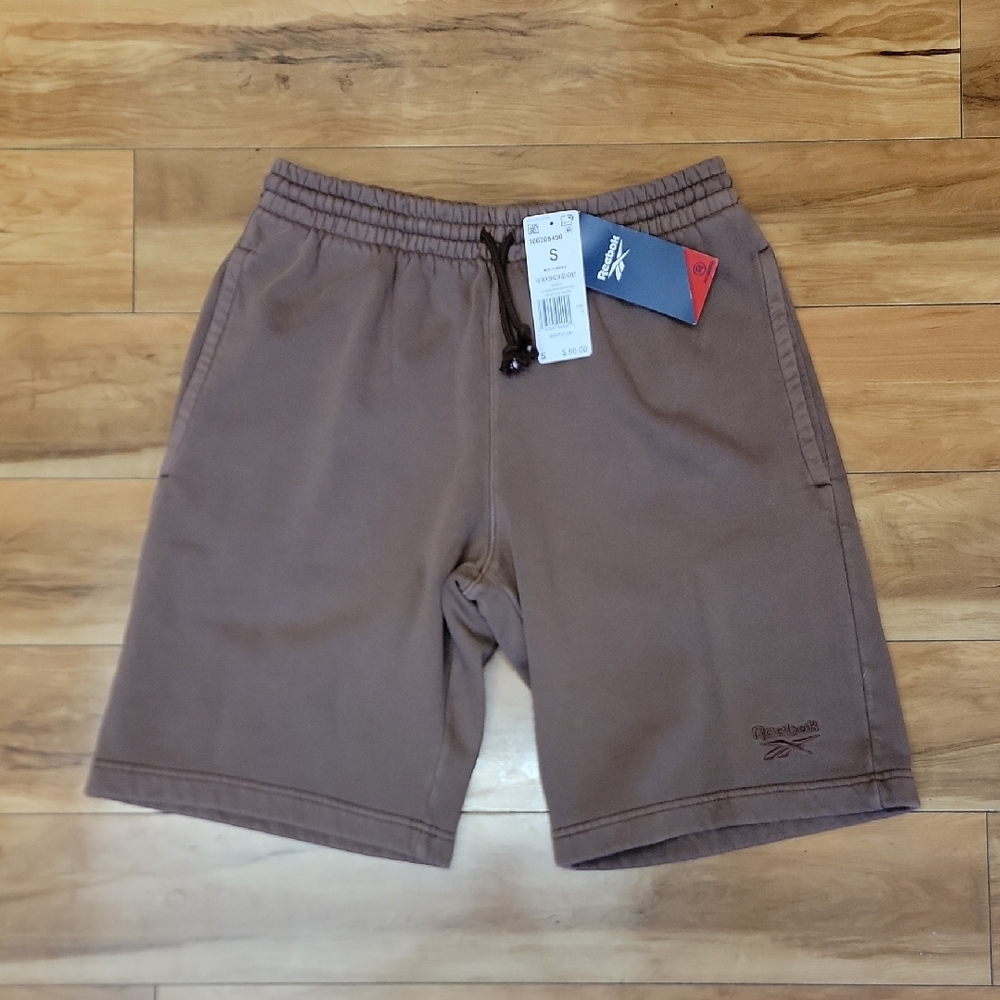 Reebok Size SMALL Men's Athletic Shorts In Color Unearthed Brown NWT